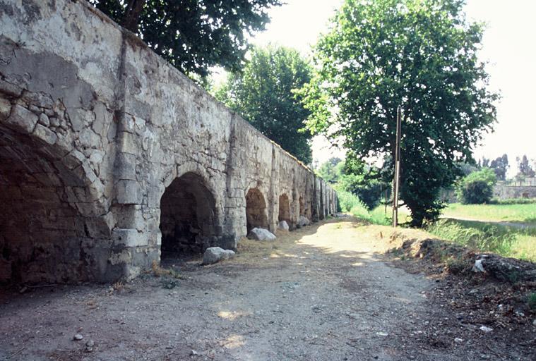 Vue de l'aqueduc de Craponne.