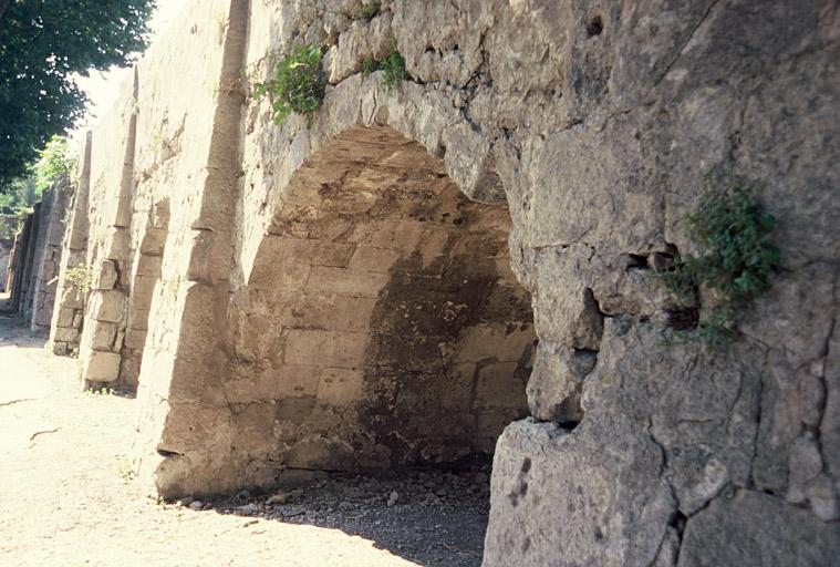 Vue de l'aqueduc de Craponne.