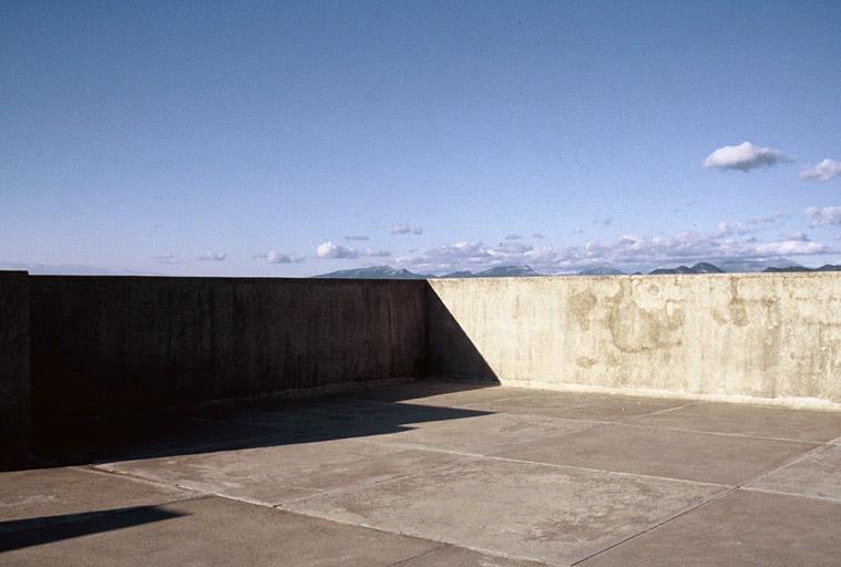 Terrasse du grand atelier vue vers le nord.