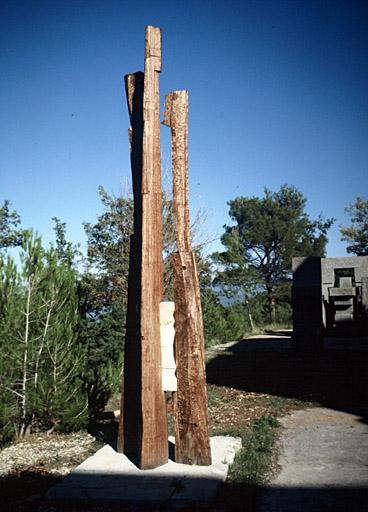 Sculpture du parc sur la terrasse nord-ouest.