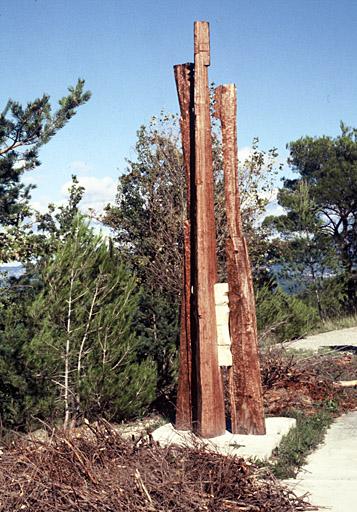 Sculpture du parc sur la terrasse nord-ouest.