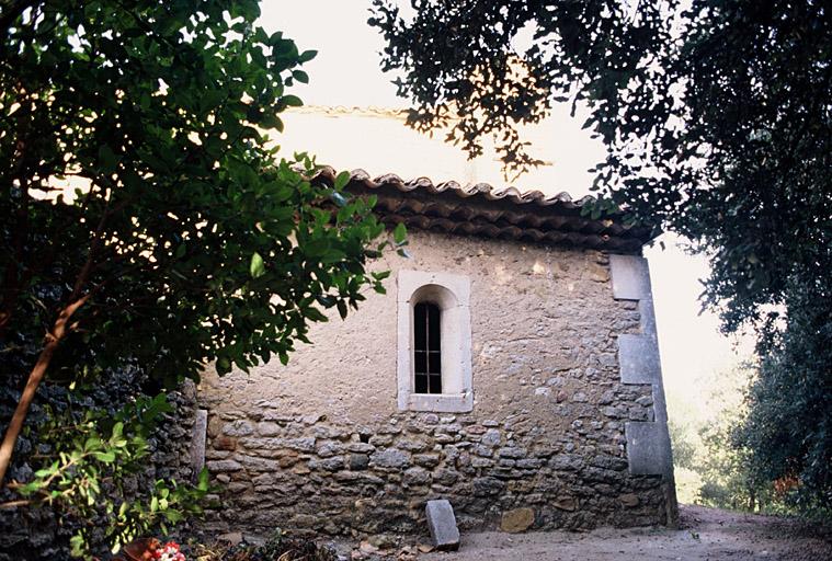 Mur extérieur sud, sacristie accolée.