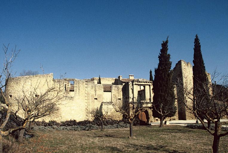 Façade sud de l'aile sud vue depuis le sud-ouest.