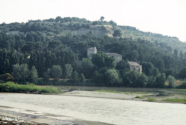 Vue depuis le pont de l'autoroute sur la Durance.