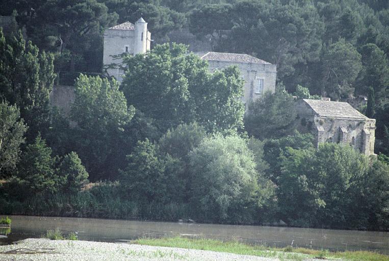 Vue depuis le pont de l'autoroute sur la Durance.