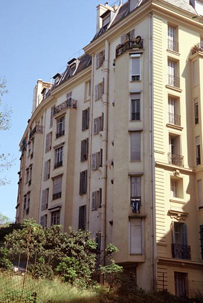 Bâtiment A, façade nord.