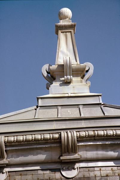 Bâtiment A, toit-terrasse, détail dôme est.