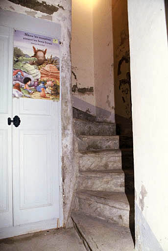 Escalier à vis.