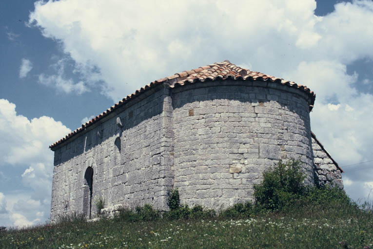 Chevet et élévation sud.