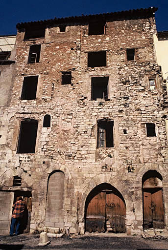 Maisons médiévales n° 14, 12, façade antérieure.