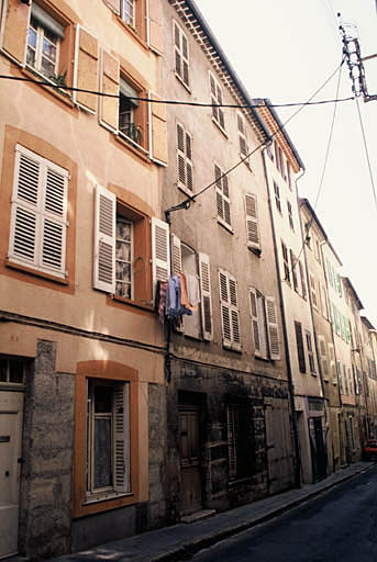 Maison médiévale n° 16, façade postérieure sur Grand-Rue.