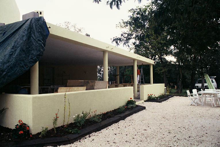 Terrasse couverte.