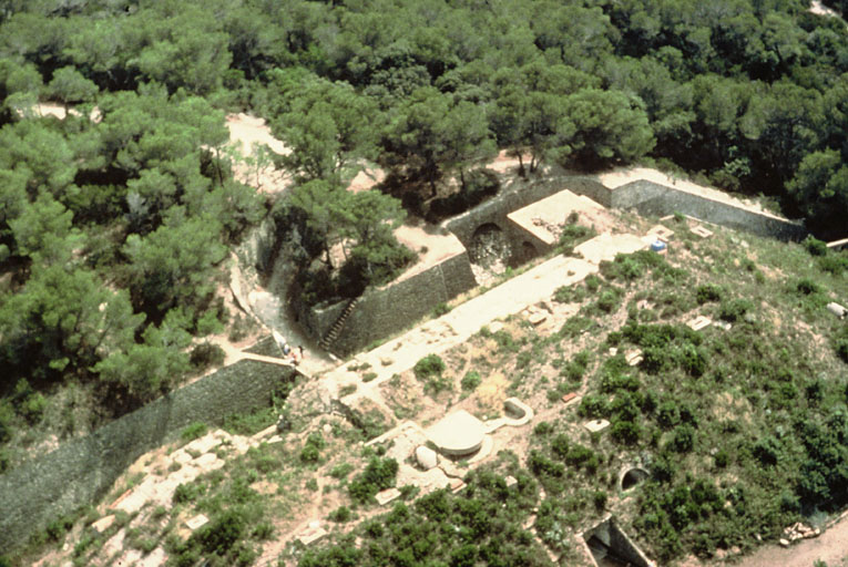 Vue aérienne de la partie sud.