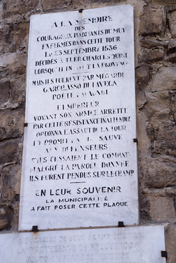 Plaque commémorative.