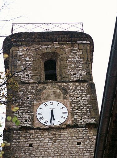 Façade ouest, clocher.