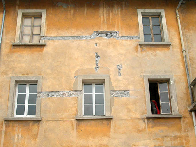 Aile centrale, façade ouest.