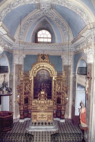 Nef et choeur, vue depuis la tribune.