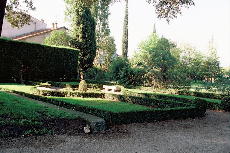 Parc, jardin de buis.