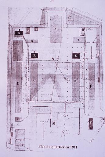 Plan masse en 1911.