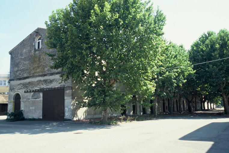 Bâtiment E, pignon nord.