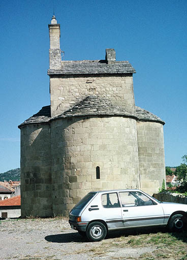 Vue d'ensemble, chevet.