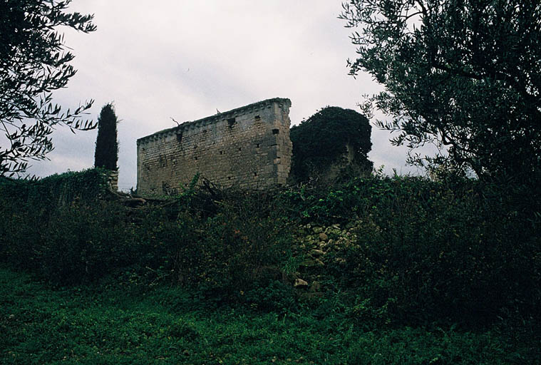 Vue générale des vestiges de l'oratoire.