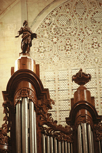 Orgue restauré, détail.