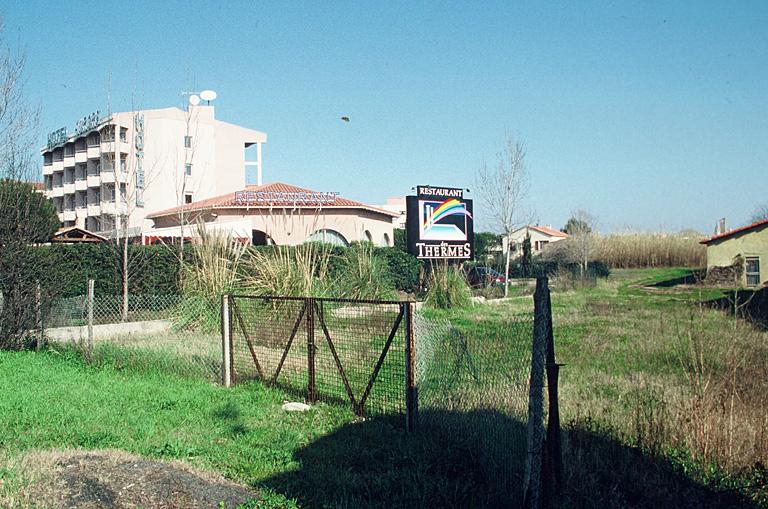 Vue générale des thermes, ouest.