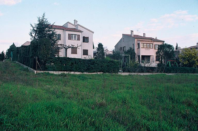 Lieu-dit Moulin à Vent, terrain de fouilles, partie bâtie.