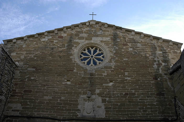 Façade occidentale, partie haute.