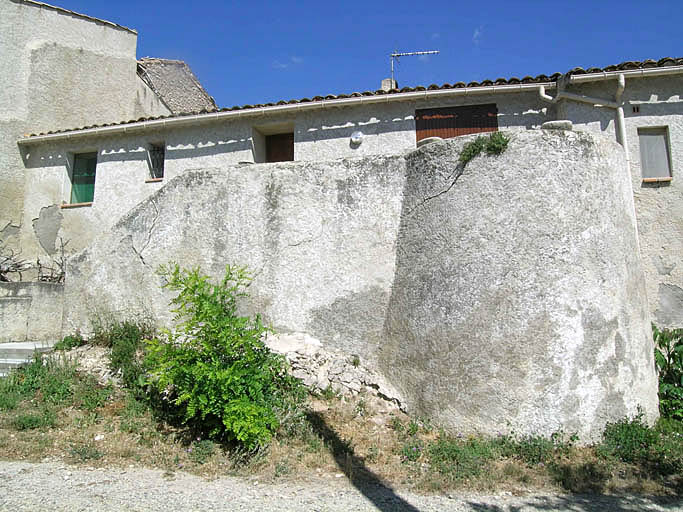 Vue du corps de bâtiment occidental, détail.