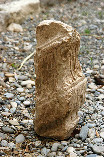 Vue d'une balustre d'un escalier disparu.