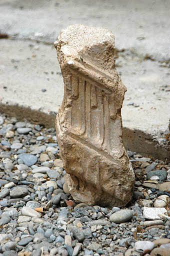 Vue d'une balustre d'un escalier disparu.