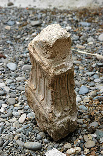 Vue d'une balustre d'un escalier disparu.