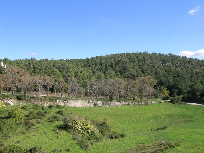 Vue sud-ouest depuis le village.