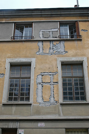 Sondages, aile sud, façade sud.