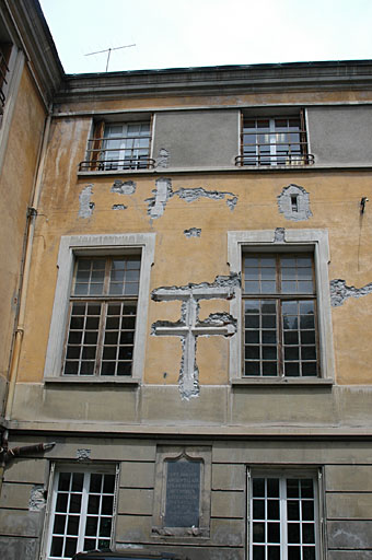 Sondages, aile sud, façade sud.