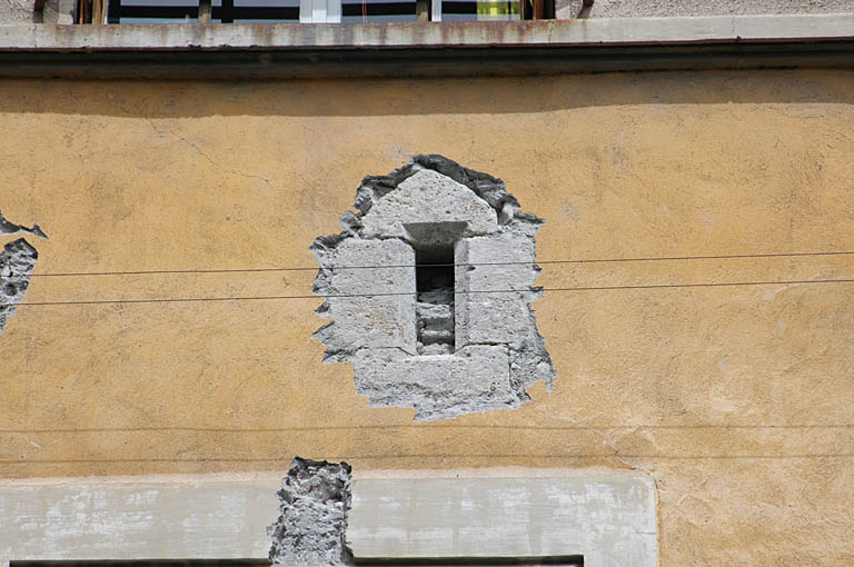 Sondages, aile sud, façade sud.