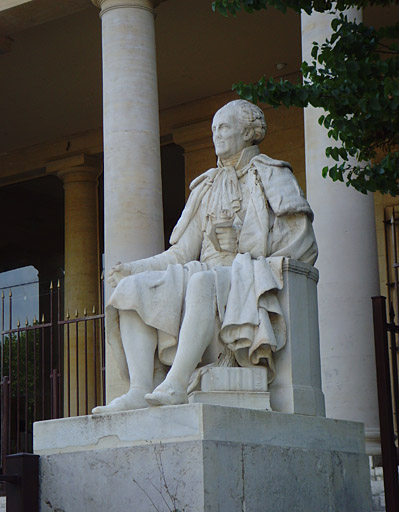 Vue de la statue de Siméon après restauration.