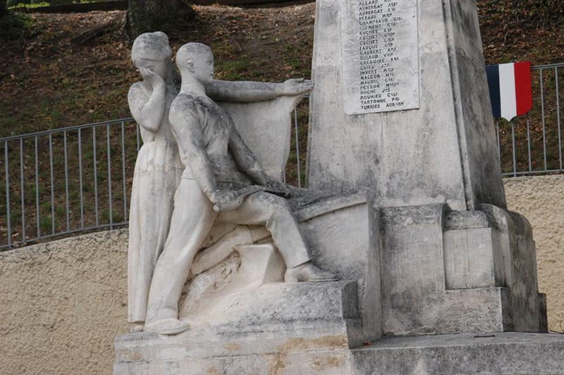 Vue du groupe sculpté.