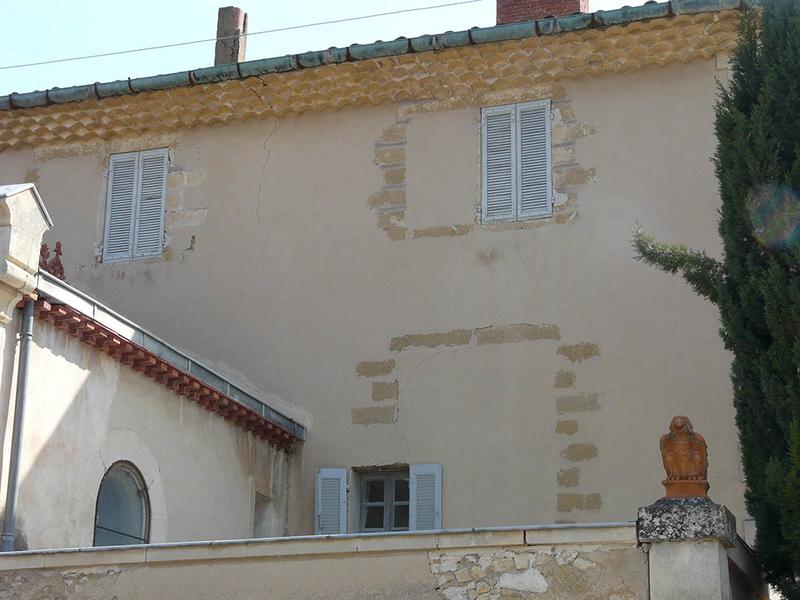 Baies modifiées de la façade Ouest du château.