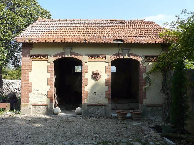 Bâtiment du lavoir, vue de face.