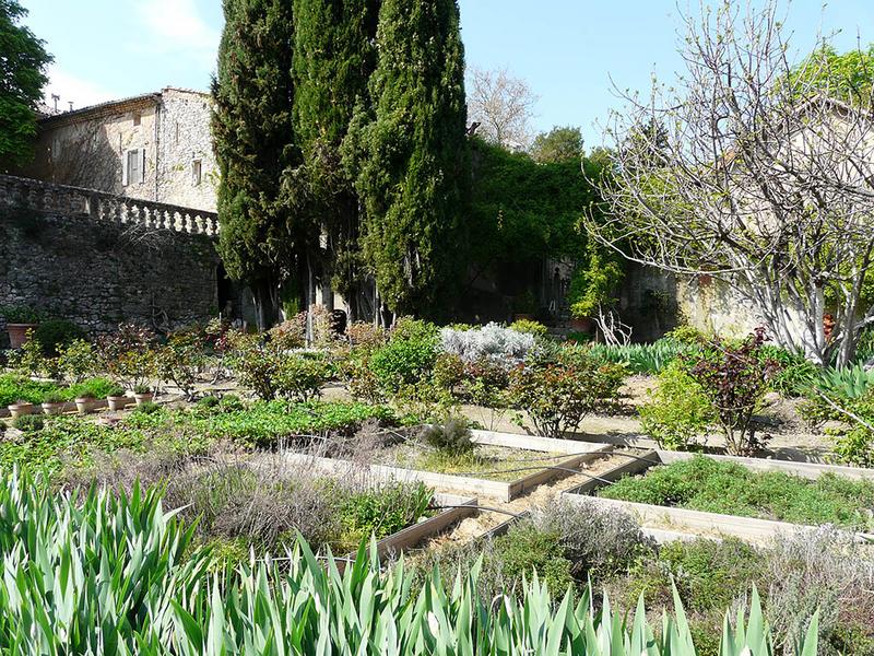 Partie Ouest du jardin potager, vue vers le sud-ouest.