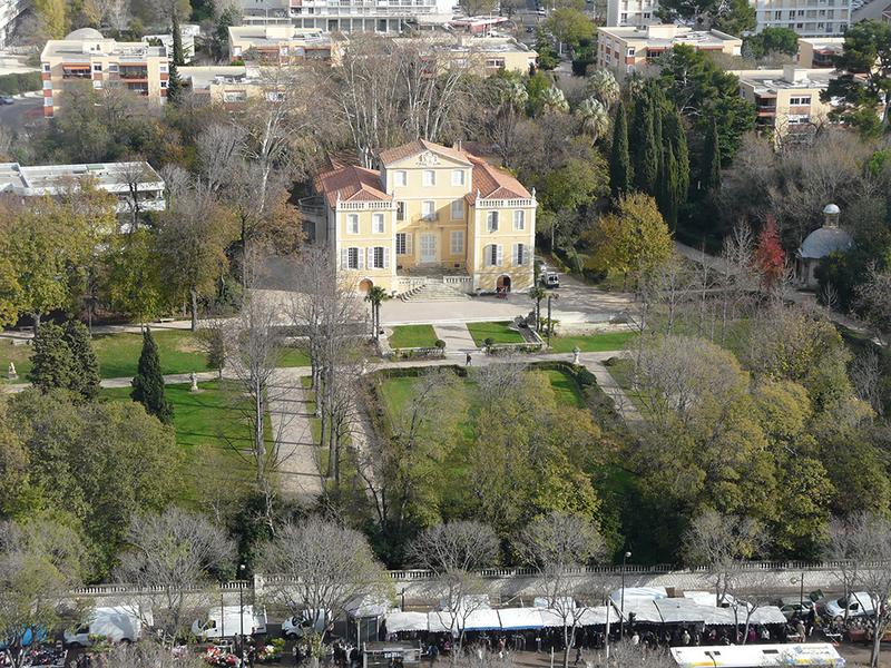 La maison et le jardin, vue en plongée depuis le toit-terrasse de la Cité Radieuse.