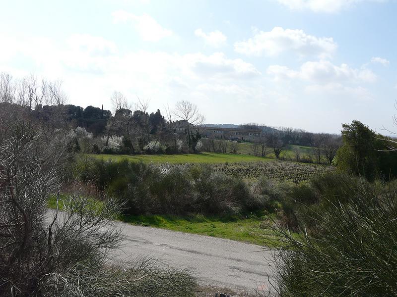 Le domaine vu depuis le bord de l'autoroute.