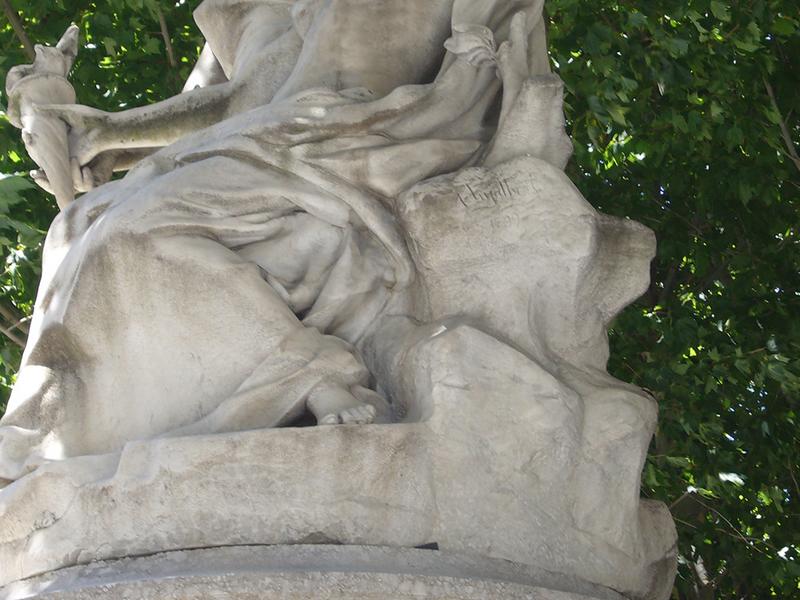 Monument commémoratif à la comédie, sculpture d'Injalbert