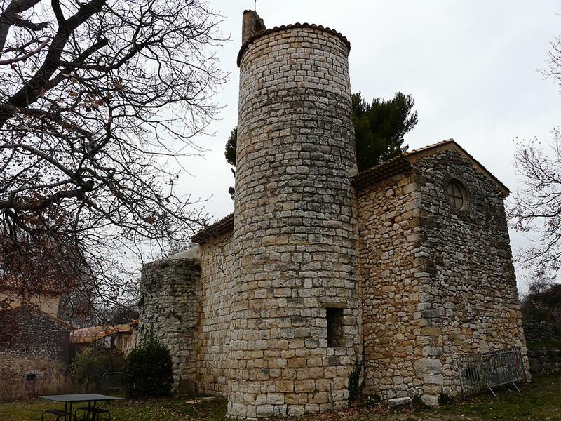 Chapelle et clocher vu du sud-est.