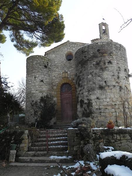 Façade ouest de la chapelle.