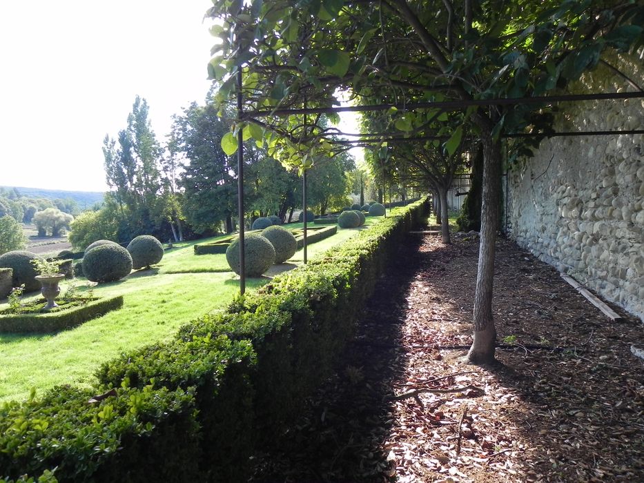vue partielle du jardin sur la 2e terrasse