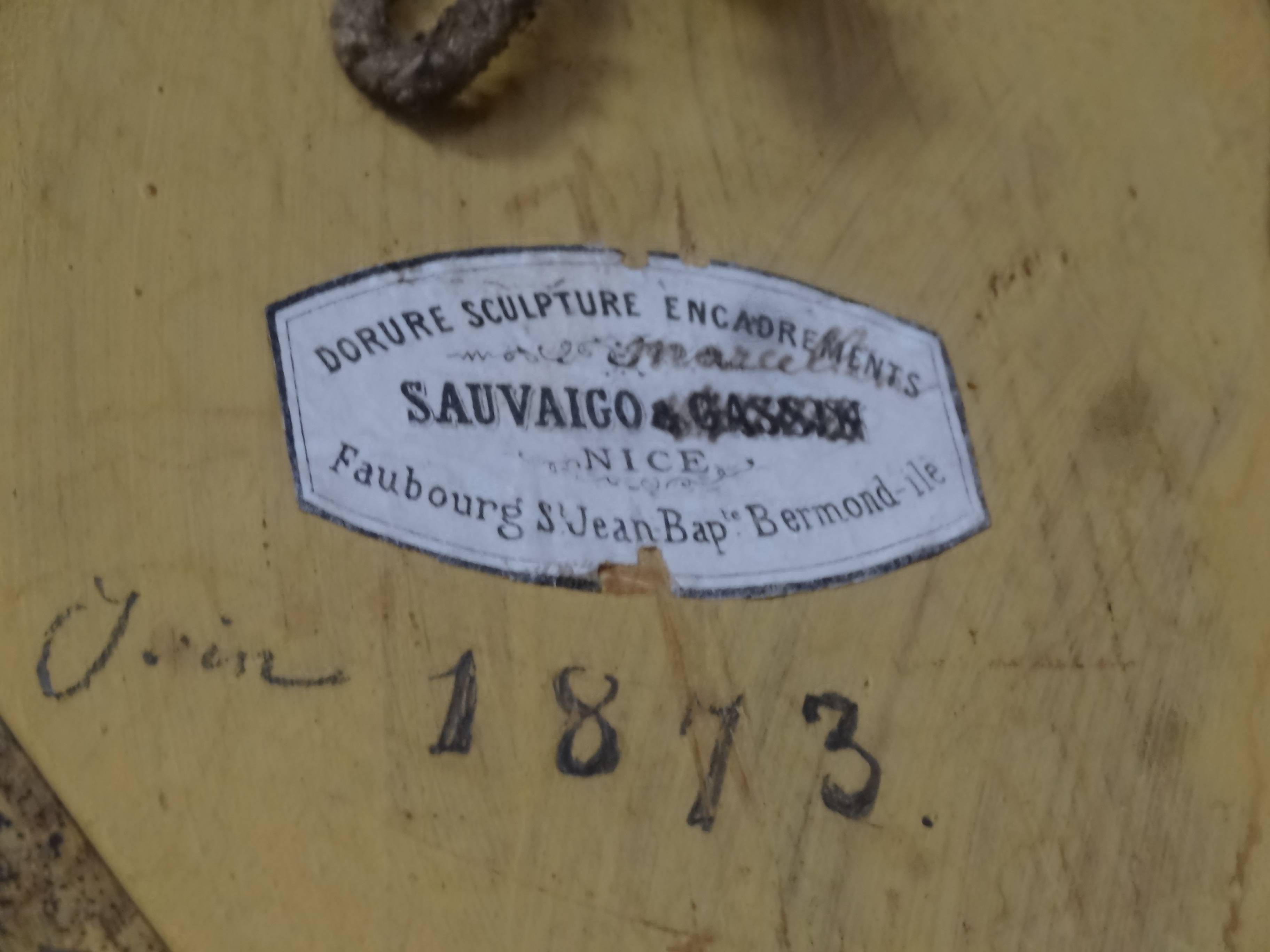 pyramide d'autel, détail du revers : étiquette et inscription - © Ministère de la Culture (France), Direction Régionale des Affaires Culturelles de Provence-Alpes-Côte d'Azur, tous droits réservés